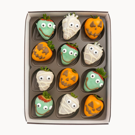 Halloween Dipped Monster Strawberries