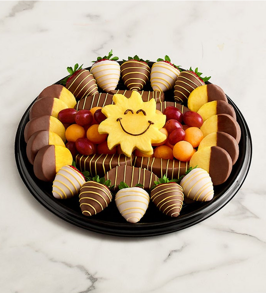 Chocolate Dipped Summer Fruit Platter